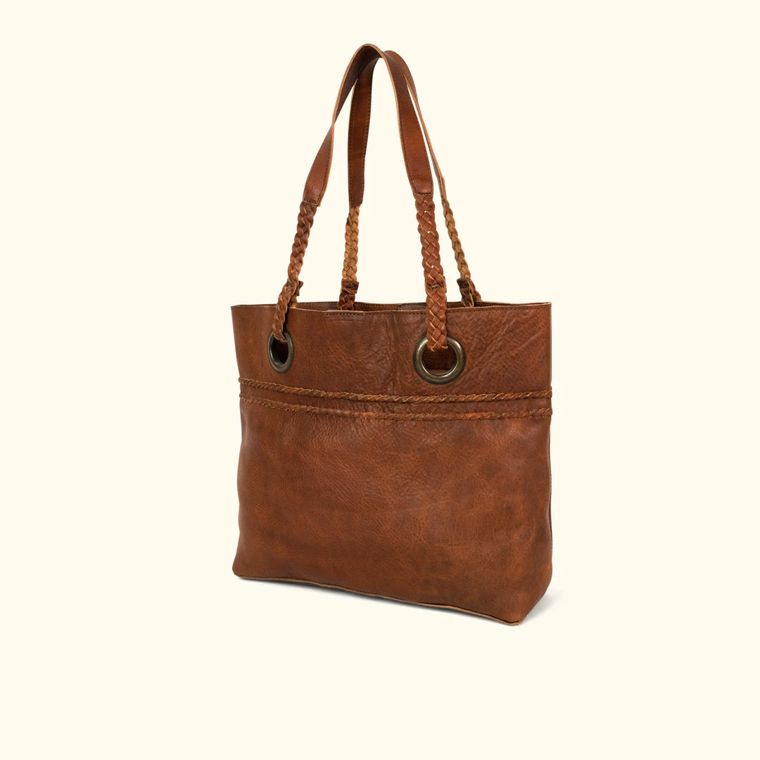 Buffalo Jackson Trading Co. Camden Braided Leather Tote | Hickory Leather Totes 4 Buffalo Jackson Trading Co. Camden Braided Leather Tote | Hickory Leather Totes