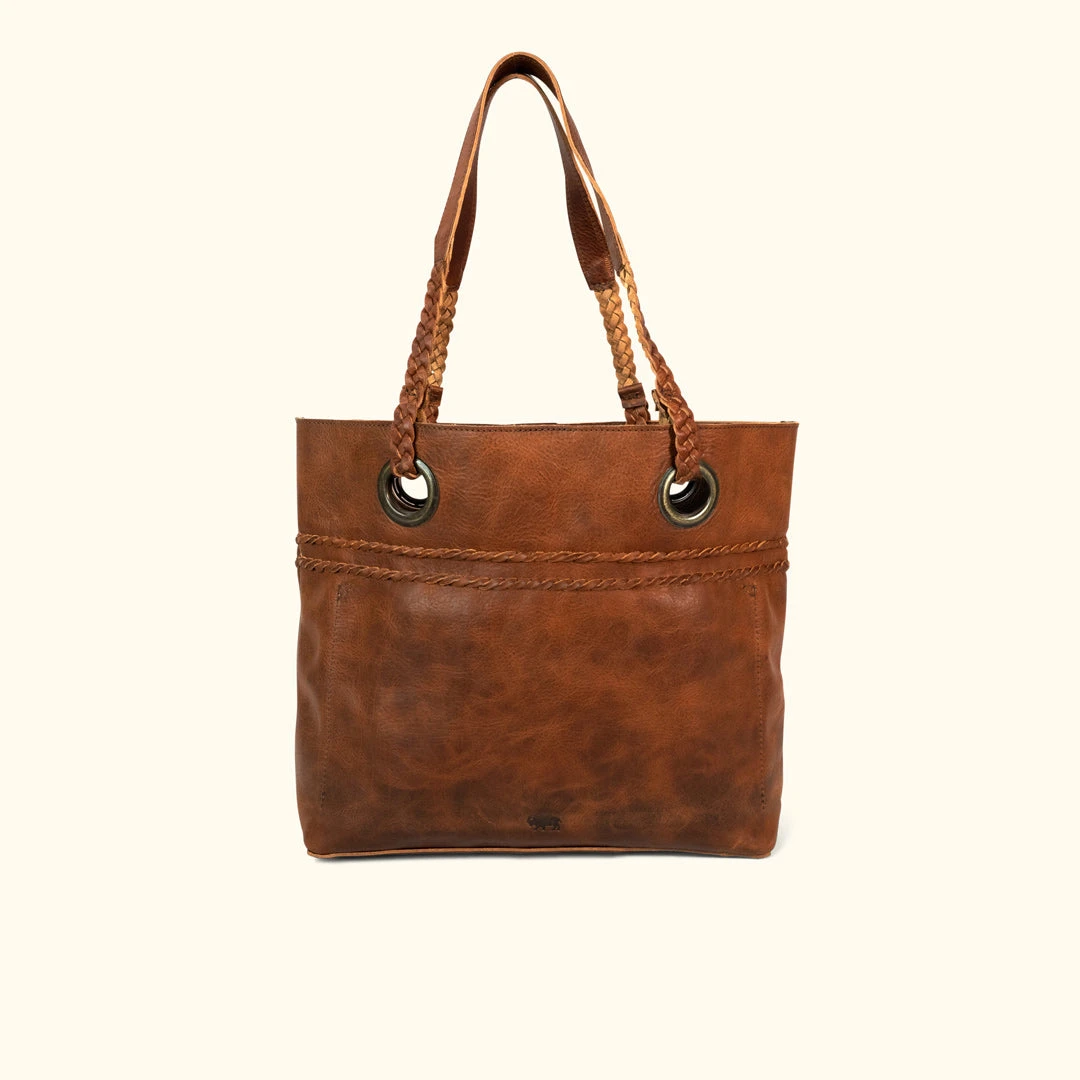 Buffalo Jackson Trading Co. Camden Braided Leather Tote | Hickory Leather Totes 3 Buffalo Jackson Trading Co. Camden Braided Leather Tote | Hickory Leather Totes