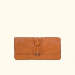 Buffalo Jackson Trading Co. Chelsea Leather Clutch | Honey Brown