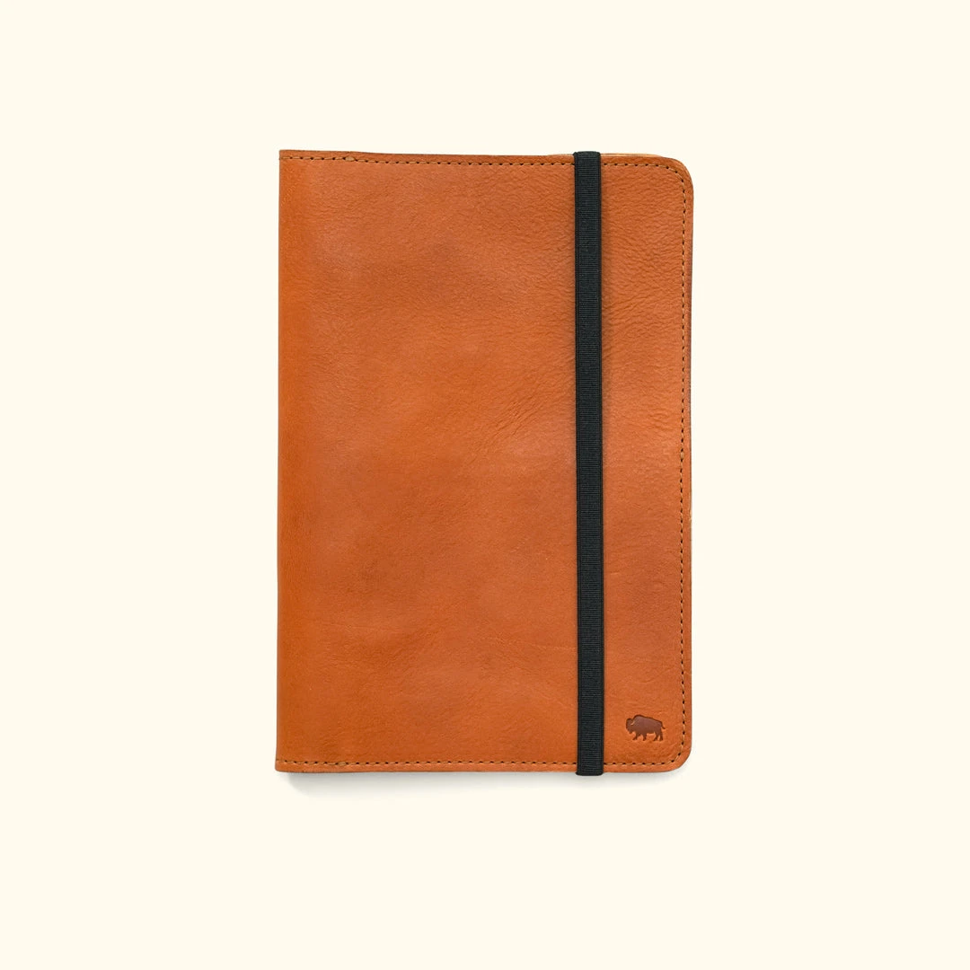 Buffalo Jackson Trading Co. Tech & Organization Dakota Leather Journal Cover & IPad Mini Case | Saddle Tan