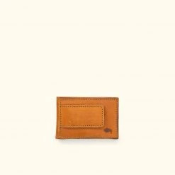 Buffalo Jackson Trading Co. Dakota Leather Magnetic Money Clip Bifold Wallet | Saddle Tan