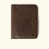Buffalo Jackson Trading Co. Denver Leather Travel Padfolio | Dark Briar