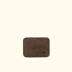 Buffalo Jackson Trading Co. Denver Leather Slim ID Wallet | Dark Walnut Wallets