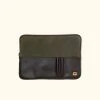Buffalo Jackson Trading Co. Denver Waxed Canvas 15 Inch Laptop Case | Green W/ Dark Briar Leather 1 Buffalo Jackson Trading Co. Denver Waxed Canvas 15 Inch Laptop Case | Green W/ Dark Briar Leather
