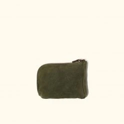Buffalo Jackson Trading Co. Tech & Organization Denver Waxed Canvas Zipper Gear Pouch - Small | Green
