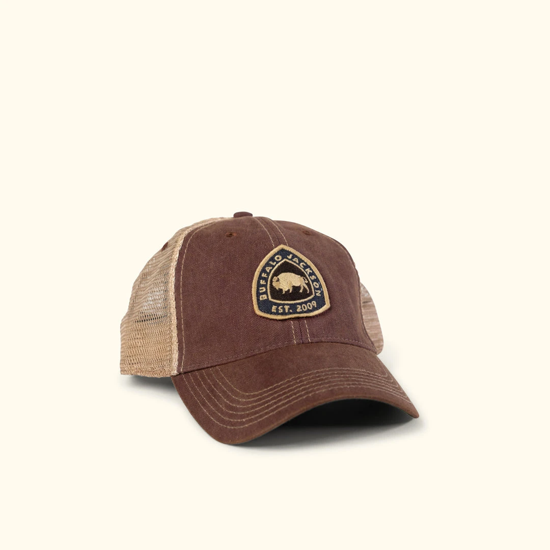 Buffalo Jackson Trading Co. Hats Established '09 Trucker Hat | Burgundy 3 Buffalo Jackson Trading Co. Hats Established '09 Trucker Hat | Burgundy