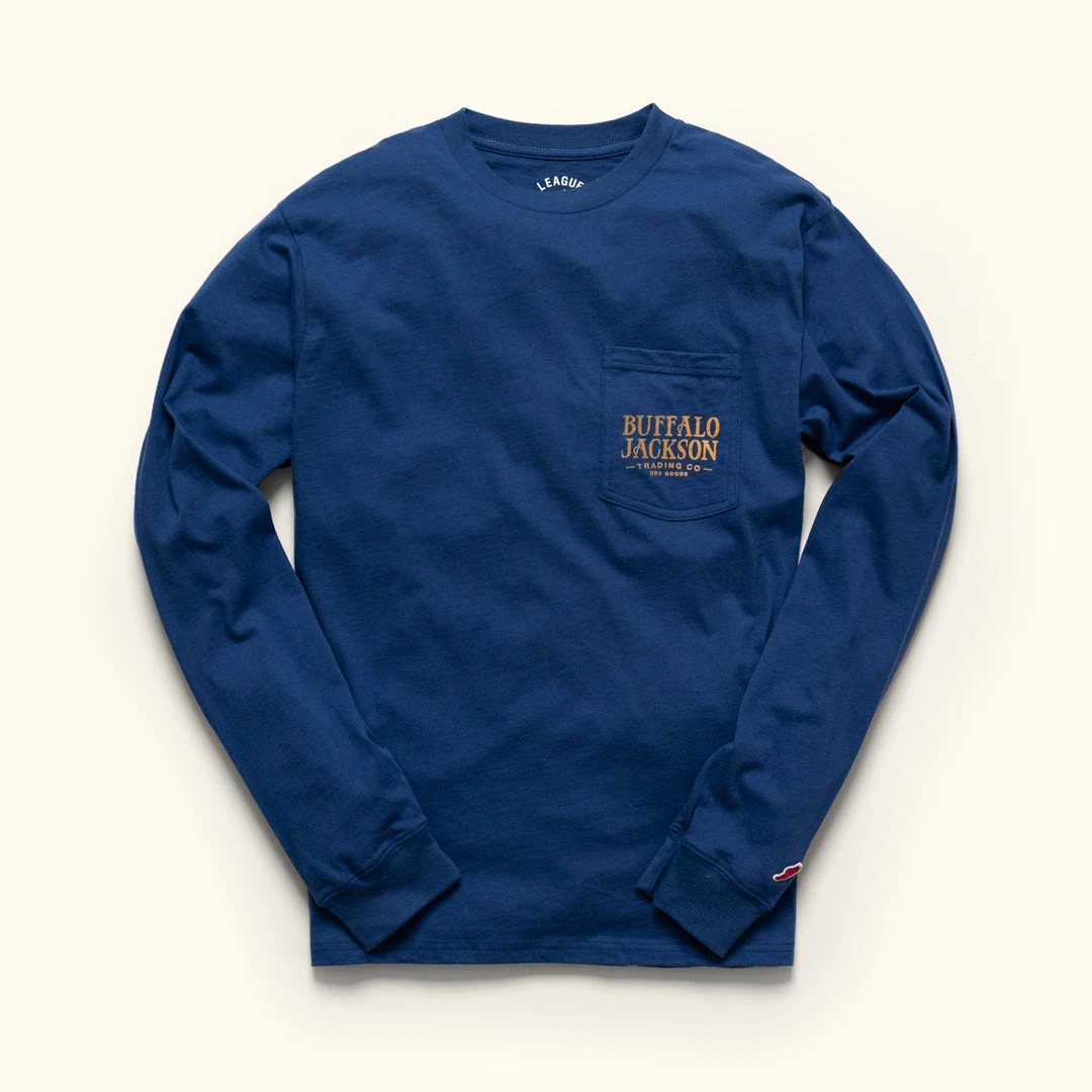 Buffalo Jackson Trading Co. Apparel Grand Teton National Park L/S Tee | Royal Blue 4 Buffalo Jackson Trading Co. Apparel Grand Teton National Park L/S Tee | Royal Blue