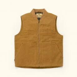 Buffalo Jackson Trading Co. Laramie Waxed Canvas Vest | Tobacco Tan Apparel