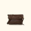 Buffalo Jackson Trading Co. Madison Leather Crossbody Foldover Clutch | Dark Hazelnut 2 Buffalo Jackson Trading Co. Madison Leather Crossbody Foldover Clutch | Dark Hazelnut