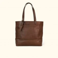 Buffalo Jackson Trading Co. Madison Leather Tote Bag | Dark Hazelnut Leather Totes