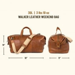 Buffalo Jackson Trading Co. Walker Leather Weekend Bag | Rustic Tan 17 Buffalo Jackson Trading Co. Walker Leather Weekend Bag | Rustic Tan