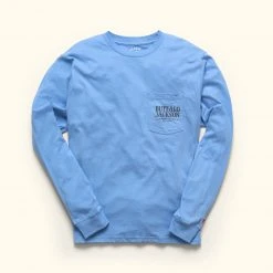 Buffalo Jackson Trading Co. Yellowstone National Park L/S Tee | Powder Blue 6 Buffalo Jackson Trading Co. Yellowstone National Park L/S Tee | Powder Blue