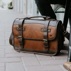 Buffalo Jackson Trading Co. Denver Leather Belted Briefcase | Autumn Brown & Dark Briar Leather Briefcases 25 Buffalo Jackson Trading Co. Denver Leather Belted Briefcase | Autumn Brown & Dark Briar Leather Briefcases