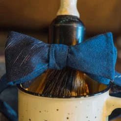 Buffalo Jackson Trading Co. Apparel Vintage Stripe Cotton Bow Tie | Blue 7 Buffalo Jackson Trading Co. Apparel Vintage Stripe Cotton Bow Tie | Blue