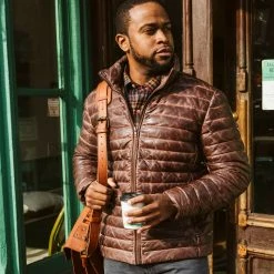 Buffalo Jackson Trading Co. Leather Jackets Bridger Leather Down Jacket | Dark Brown 27 Buffalo Jackson Trading Co. Leather Jackets Bridger Leather Down Jacket | Dark Brown