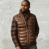Buffalo Jackson Trading Co. Leather Jackets Bridger Leather Down Vest | Dark Brown 1 Buffalo Jackson Trading Co. Leather Jackets Bridger Leather Down Vest | Dark Brown