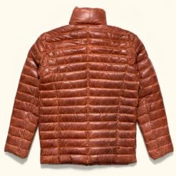 Buffalo Jackson Trading Co. Bridger Leather Down Jacket | Light Brown