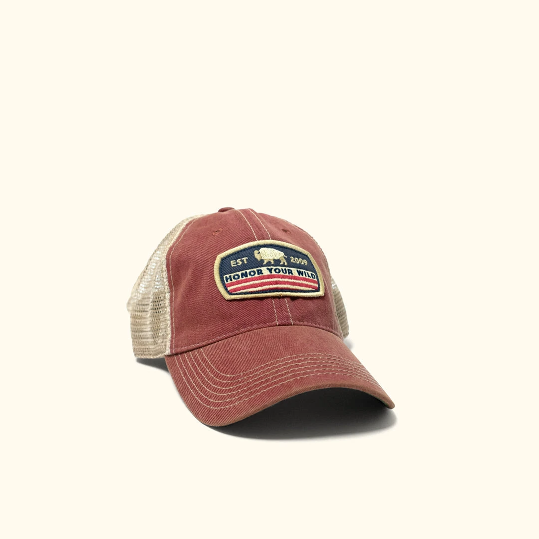 Buffalo Jackson Trading Co. Accessories Honor Your Wild Trucker Hat | Red 3 Buffalo Jackson Trading Co. Accessories Honor Your Wild Trucker Hat | Red