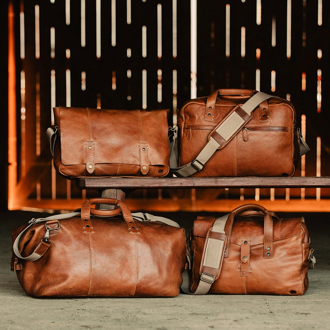 Buffalo Jackson Trading Co. Walker Leather Weekend Bag | Rustic Tan 12 Buffalo Jackson Trading Co. Walker Leather Weekend Bag | Rustic Tan
