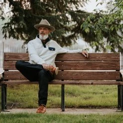 Buffalo Jackson Trading Co. Apparel Cannon Quilted Pullover | Ecru Heather