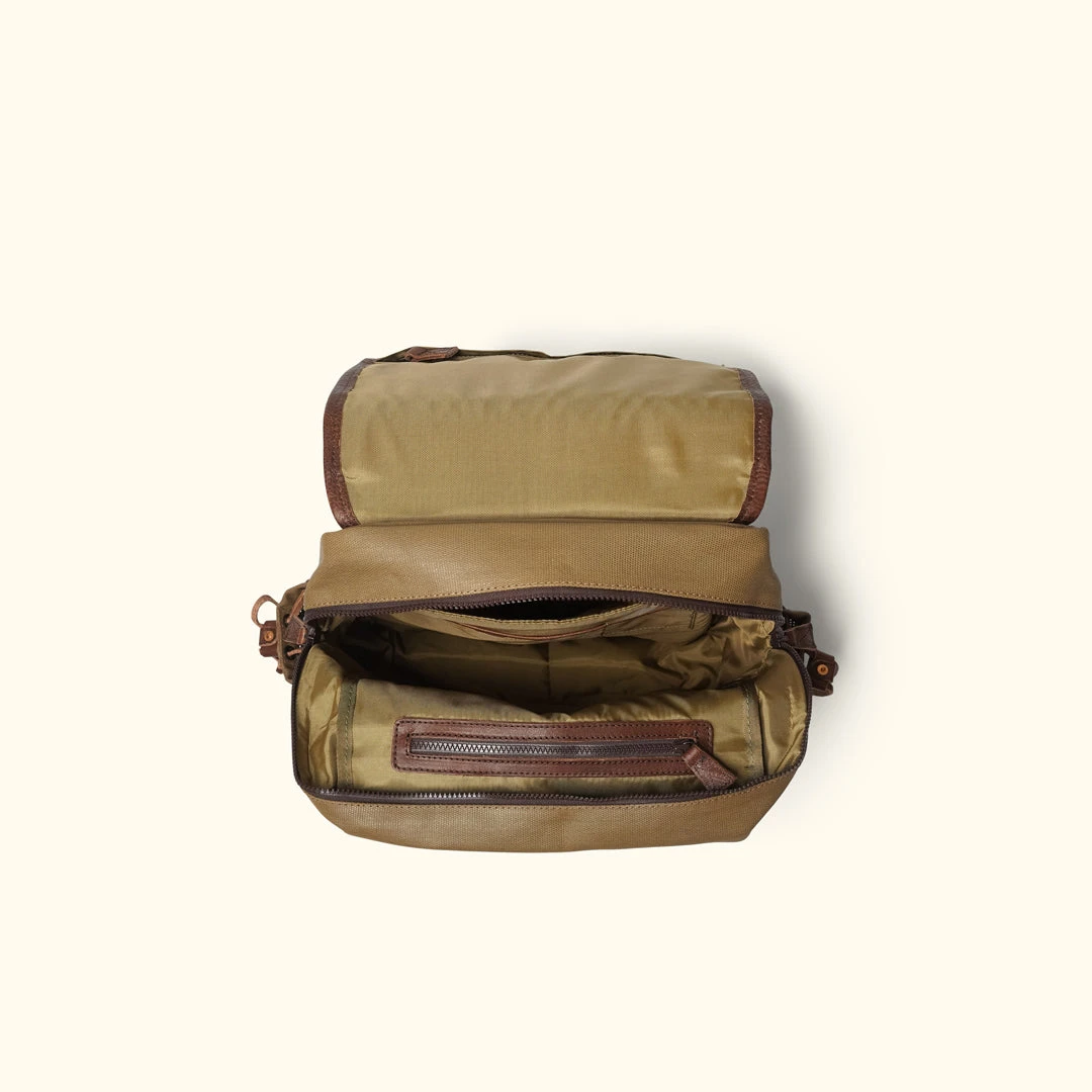 Buffalo Jackson Trading Co. Leather Backpacks Dakota Waxed Canvas Commuter Backpack | Field Khaki W/ Chestnut Brown Leather 7 Buffalo Jackson Trading Co. Leather Backpacks Dakota Waxed Canvas Commuter Backpack | Field Khaki W/ Chestnut Brown Leather