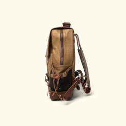 Buffalo Jackson Trading Co. Leather Backpacks Dakota Waxed Canvas Commuter Backpack | Field Khaki W/ Chestnut Brown Leather 13 Buffalo Jackson Trading Co. Leather Backpacks Dakota Waxed Canvas Commuter Backpack | Field Khaki W/ Chestnut Brown Leather