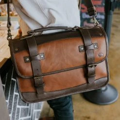 Buffalo Jackson Trading Co. Denver Leather Belted Briefcase | Autumn Brown & Dark Briar Leather Briefcases 22 Buffalo Jackson Trading Co. Denver Leather Belted Briefcase | Autumn Brown & Dark Briar Leather Briefcases
