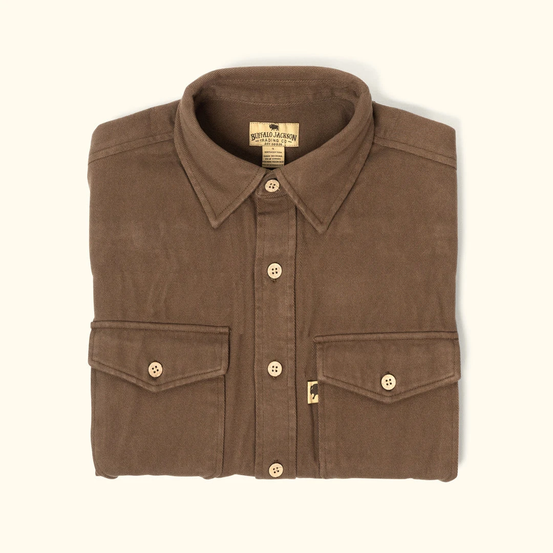 Buffalo Jackson Trading Co. Gunner Cotton Twill Shirt Jac | Fox Den Brown Apparel 5 Buffalo Jackson Trading Co. Gunner Cotton Twill Shirt Jac | Fox Den Brown Apparel