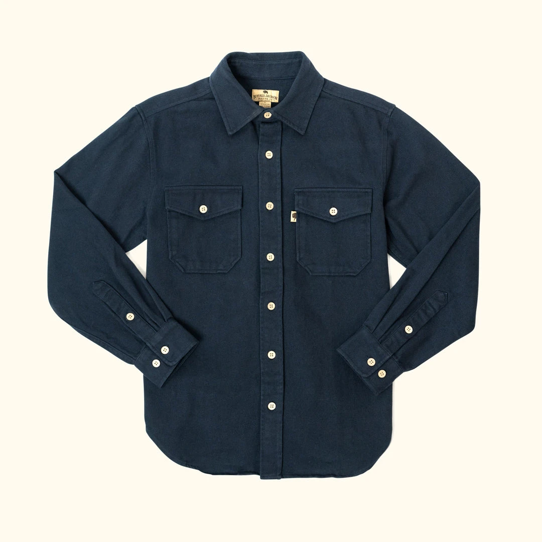 Buffalo Jackson Trading Co. Gunner Cotton Twill Shirt Jac | Lost Cove Navy Apparel