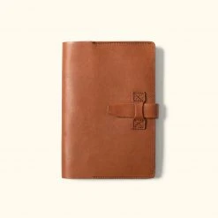 Buffalo Jackson Trading Co. Denver Leather Journal Cover - Large | Autumn Brown