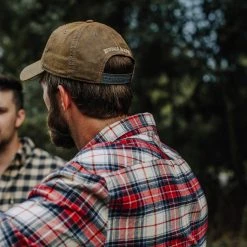 Buffalo Jackson Trading Co. Buffalo Jackson Stamp Logo - Leather Patch Hat | Brown 9 Buffalo Jackson Trading Co. Buffalo Jackson Stamp Logo - Leather Patch Hat | Brown