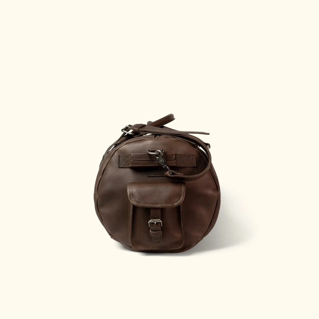 Buffalo Jackson Trading Co. Denver Leather Travel Duffle Bag | Dark Briar 5 Buffalo Jackson Trading Co. Denver Leather Travel Duffle Bag | Dark Briar