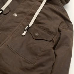 Buffalo Jackson Trading Co. Leather Marshall Hooded Jacket | Dark Khaki 14 Buffalo Jackson Trading Co. Leather Marshall Hooded Jacket | Dark Khaki