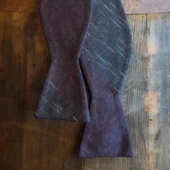 Buffalo Jackson Trading Co. Vintage Stripe Cotton Bow Tie | Purple Apparel