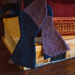 Buffalo Jackson Trading Co. Heathered Stripe Cotton Bow Tie | Raspberry Apparel