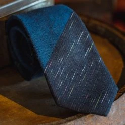 Buffalo Jackson Trading Co. Vintage Stripe Cotton Necktie | Blue