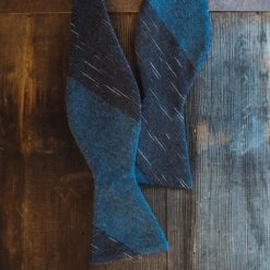 Buffalo Jackson Trading Co. Apparel Vintage Stripe Cotton Bow Tie | Blue