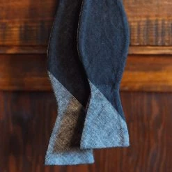 Buffalo Jackson Trading Co. Apparel Heathered Stripe Cotton Bow Tie | Charcoal