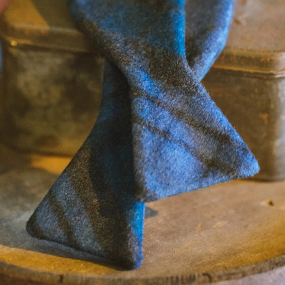 Buffalo Jackson Trading Co. True Plaid Wool Bow Tie | Ocean Apparel 4 Buffalo Jackson Trading Co. True Plaid Wool Bow Tie | Ocean Apparel