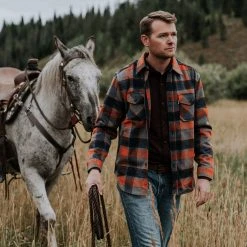Buffalo Jackson Trading Co. Apparel Yukon Wool Shirt Jac | Midnight Fire