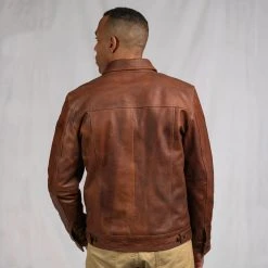 Buffalo Jackson Trading Co. Leather Jackets Driggs Leather Jacket | Cognac Brown