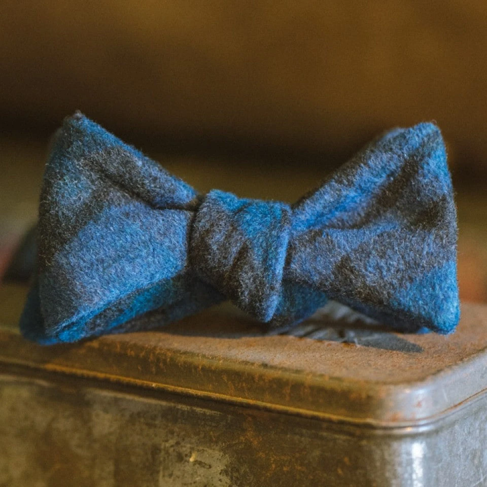 Buffalo Jackson Trading Co. True Plaid Wool Bow Tie | Ocean Apparel 3 Buffalo Jackson Trading Co. True Plaid Wool Bow Tie | Ocean Apparel