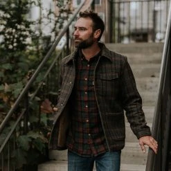Buffalo Jackson Trading Co. Wesley Wool Jacket | Brown Plaid