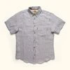 Buffalo Jackson Trading Co. Apparel Miller Striped Short Sleeve Shirt | Grey 1 Buffalo Jackson Trading Co. Apparel Miller Striped Short Sleeve Shirt | Grey