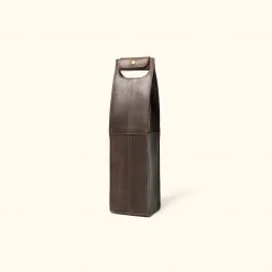 Buffalo Jackson Trading Co. Denver Leather Wine Tote - Single | Dark Briar Outlet