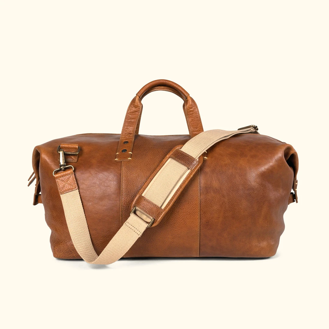 Buffalo Jackson Trading Co. Walker Leather Weekend Bag | Rustic Tan 3 Buffalo Jackson Trading Co. Walker Leather Weekend Bag | Rustic Tan