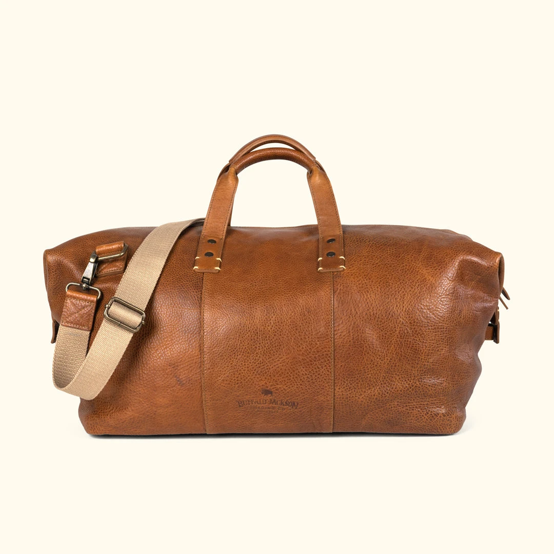Buffalo Jackson Trading Co. Walker Leather Weekend Bag | Rustic Tan 6 Buffalo Jackson Trading Co. Walker Leather Weekend Bag | Rustic Tan