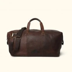 Buffalo Jackson Trading Co. Leather Duffle Bags Walker Leather Weekend Bag | Vintage Oak