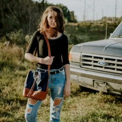Buffalo Jackson Trading Co. Madison Waxed Canvas Bucket Bag | Navy W/ Saddle Tan Leather 25 Buffalo Jackson Trading Co. Madison Waxed Canvas Bucket Bag | Navy W/ Saddle Tan Leather
