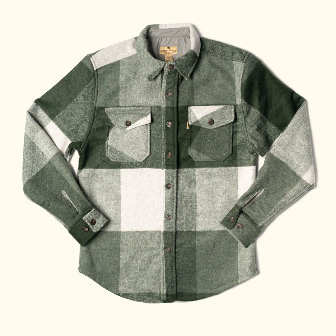 Buffalo Jackson Trading Co. Yukon Wool Shirt Jac | Evergreen 4 Buffalo Jackson Trading Co. Yukon Wool Shirt Jac | Evergreen